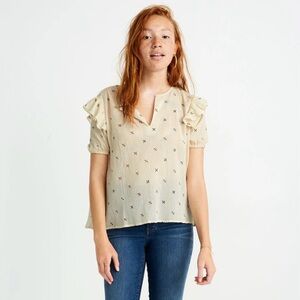 Madewell embroidered Gazebo top L